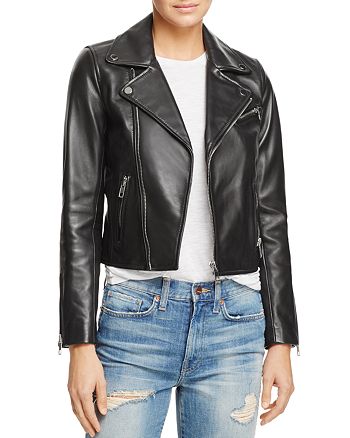 Maje Leather Moto Jacket - 100% Exclusive | Bloomingdale's