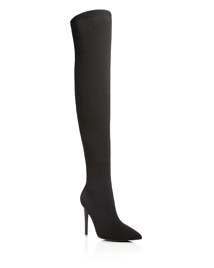 KENDALL and KYLIE Women s Anabel Stretch Knit Over the Knee Boots