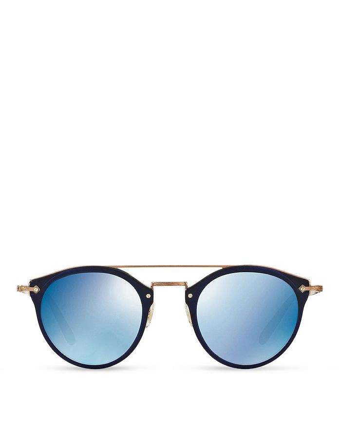 OLIVER PEOPLES WOMEN'S REMICK BROW BAR ROUND SUNGLASSES, 50MM,OV5349S-0250W