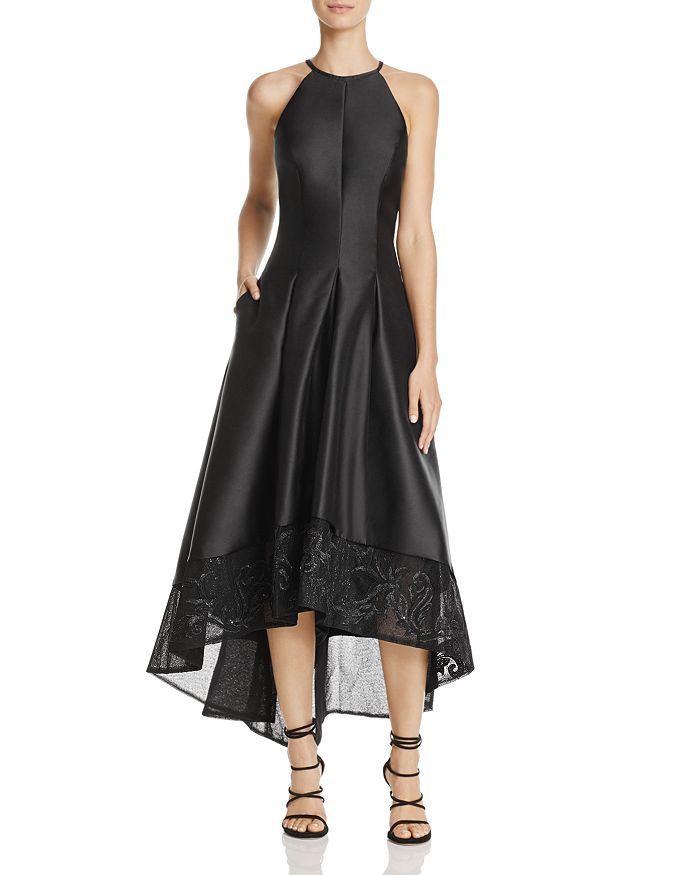 Carmen Marc Valvo Infusion Embroidered High Low Dress Bloomingdale s