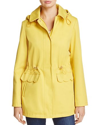 kate spade new york Scalloped Pocket Raincoat | Bloomingdale's