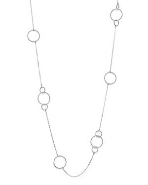 Sterling Silver Twisted Circles Station Necklace, 36 - 100% Exclusive