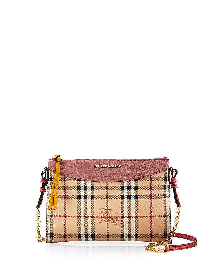 Burberry Peyton Haymarket Check Crossbody Bloomingdale s