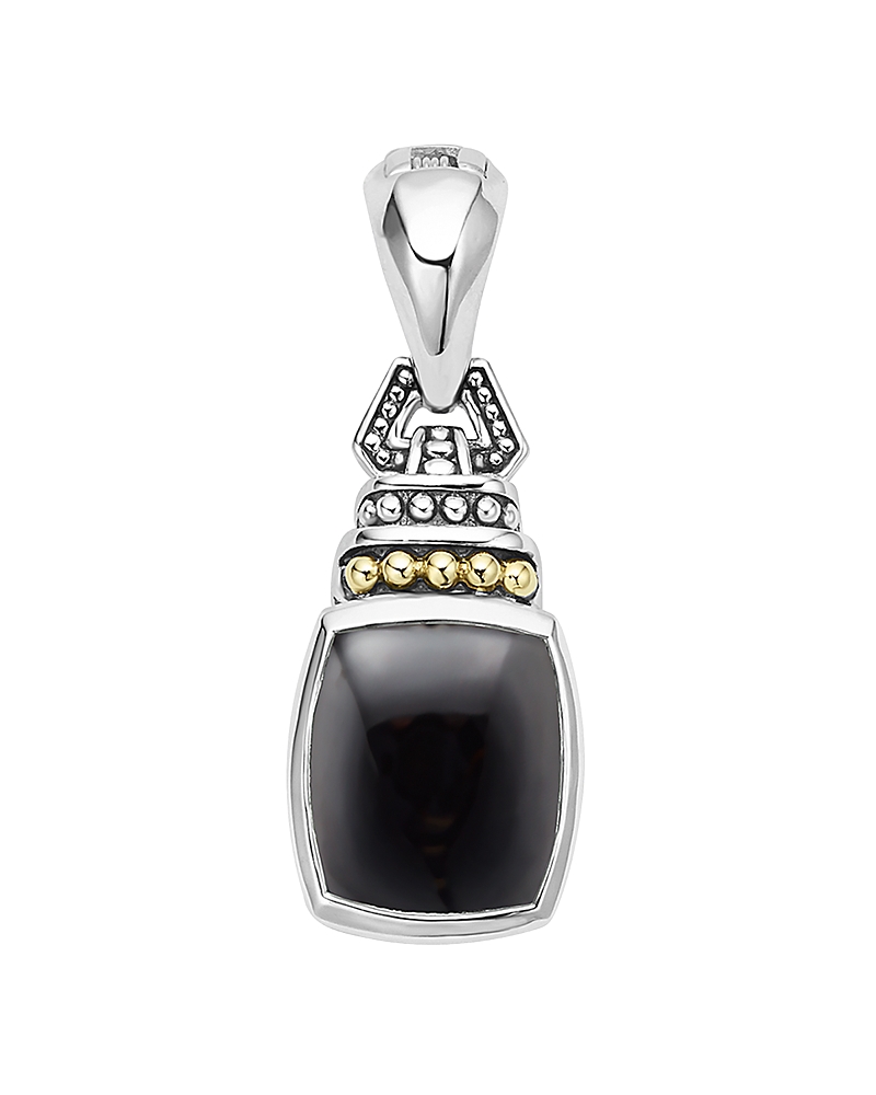 Lagos 18K Gold and Sterling Silver Rittenhouse Pendant with Black Onyx