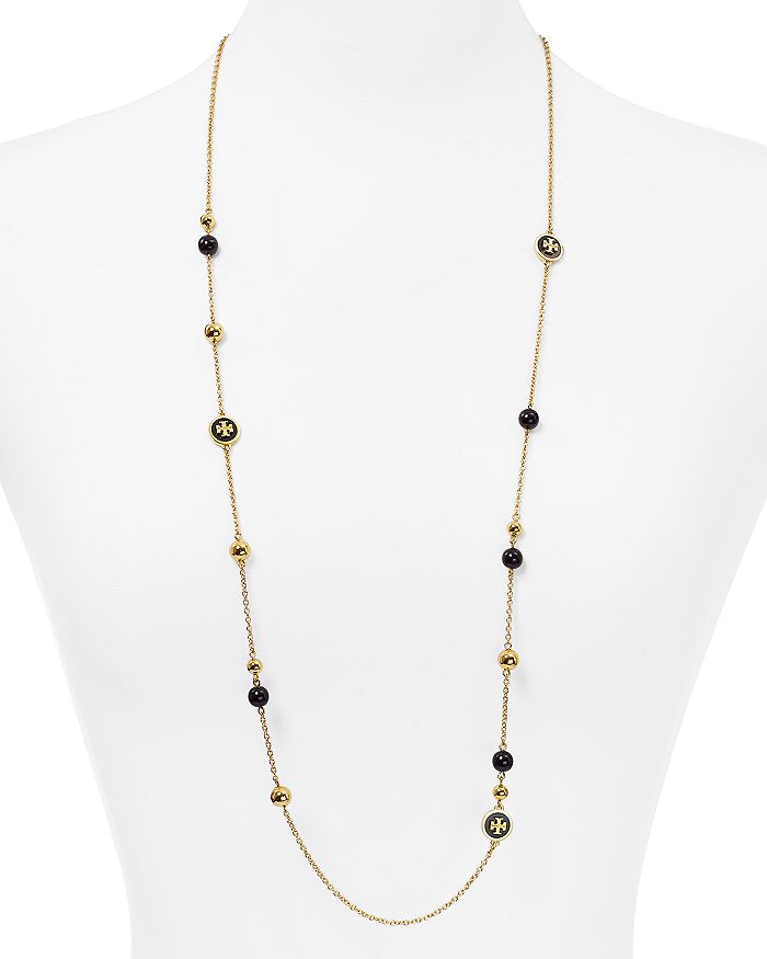 Tory burch on sale raised logo rosary