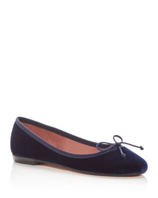 velvet ballet flats