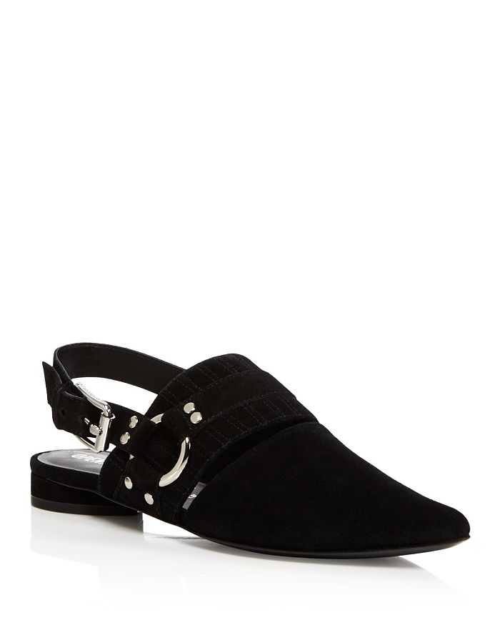 Opening Ceremony Alexx Suede Slingback Harness Flats | Bloomingdale's