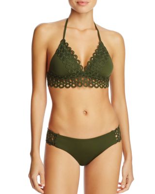 BECCA by Rebecca Virtue Siren Halter Bikini Top Siren American Bikini Bottom Bloomingdale s