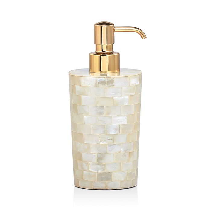 Labrazel White Agate Soap Dispenser In Opal Ivory