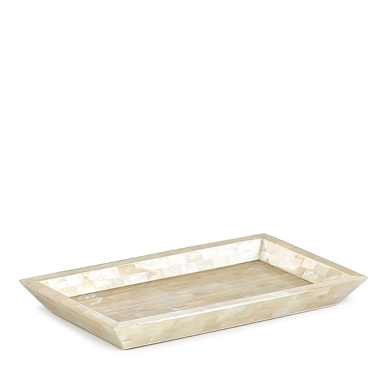 Labrazel White Agate Tray In Opal Ivory