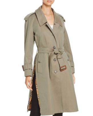 Burberry Crostwick Slit Trench Coat | Bloomingdale's