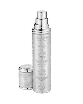 Pocket Leather & Silver-Tone Bottle Atomizer