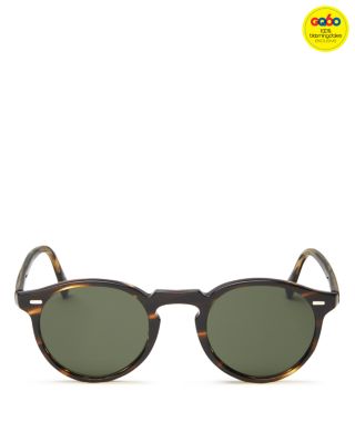 Oliver Peoples Men's Gregory Peck Round Sunglasses, 47mm - 100% Exclusive