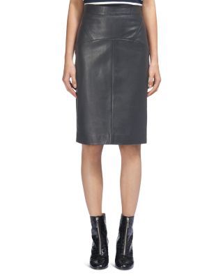 kel leather pencil skirt