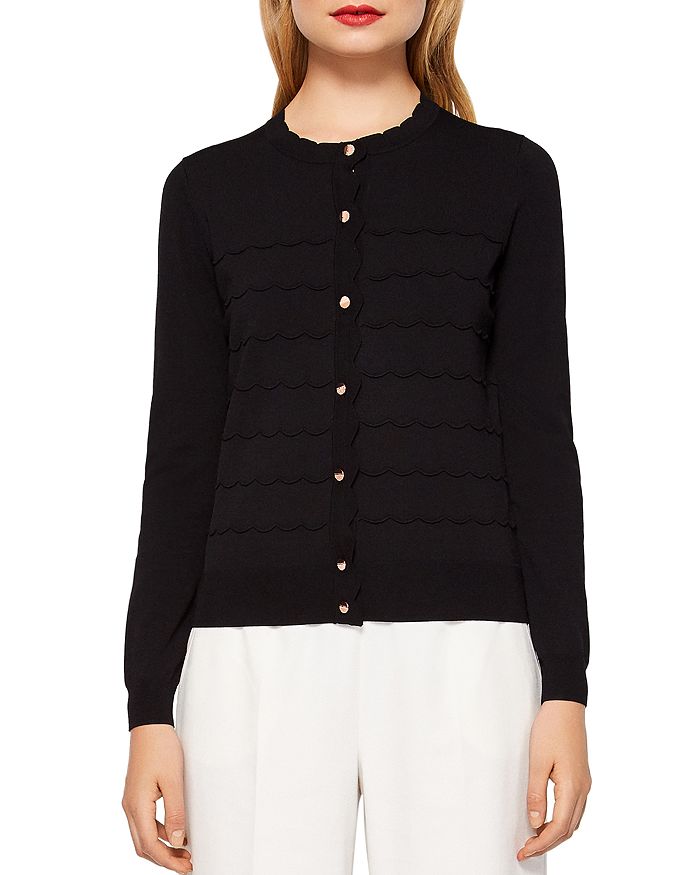 Ted Baker Cherell Scallop Stitch Cardigan | Bloomingdale's
