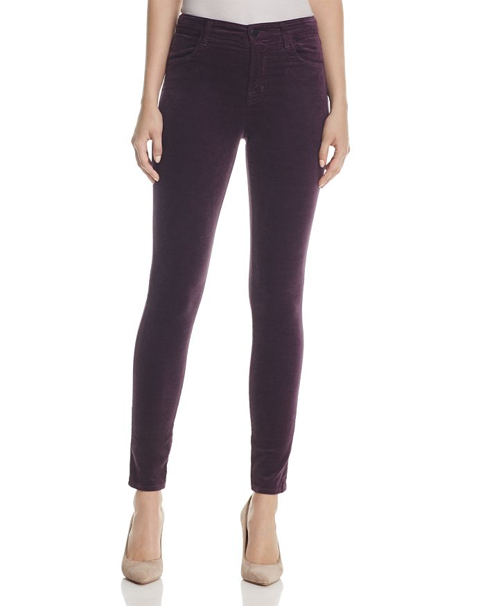 J Brand Maria Velvet Skinny Jeans | Bloomingdale's