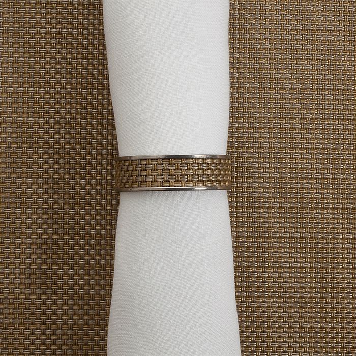 Chilewich Mini Basketweave Napkin Ring Bloomingdale's