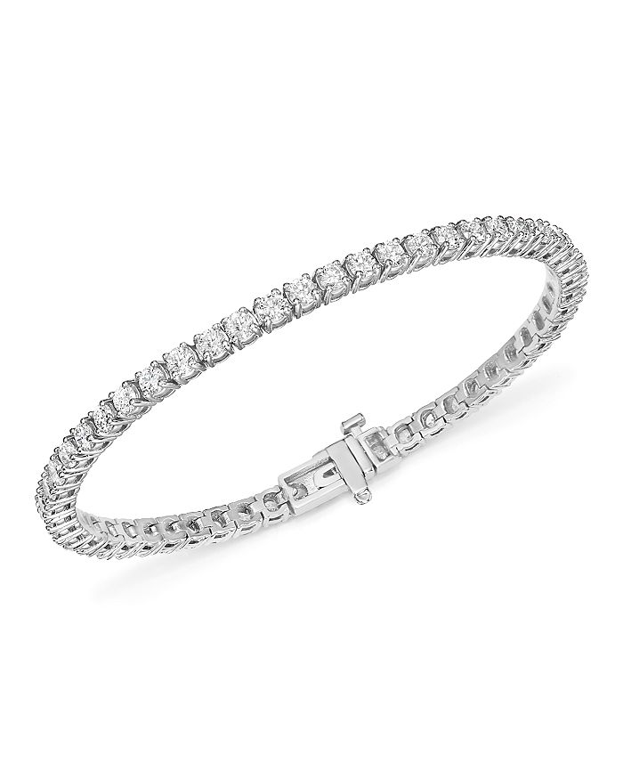 Bloomingdale's Diamond Tennis Bracelet In 14k White Gold, 5.0 Ct. T.w. - 100% Exclusive