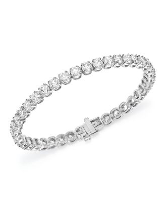 Bloomingdale's Certified Diamond Tennis Bracelet in 14K White Gold, 10. ...