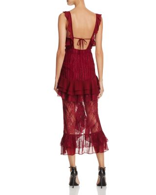 chinese dress ladies Daphne Formal Lace Slit Long Dress