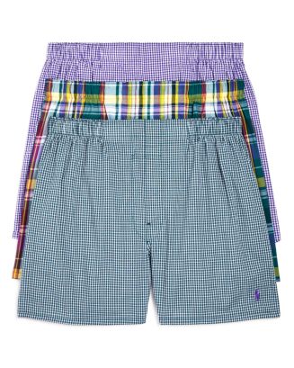 Polo Ralph Lauren Woven Cotton Boxers, Pack of 3 | Bloomingdale's