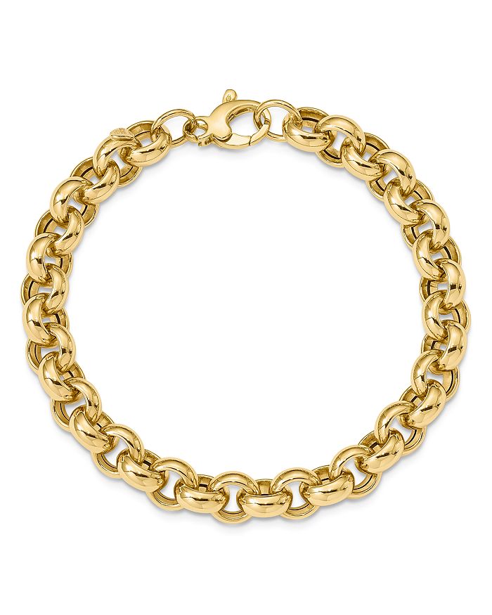 Bloomingdale's - Men's 14K Yellow Gold Polished Rolo Link Bracelet - 100% Exclusive