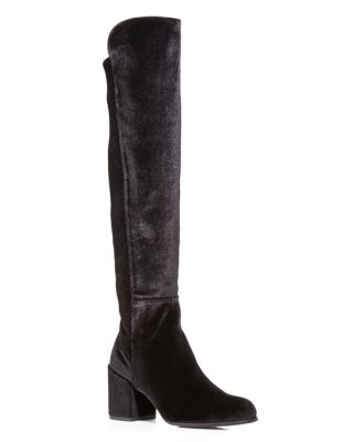 Stuart Weitzman Women s Lowjack Velvet Over the Knee Boots Bloomingdale s