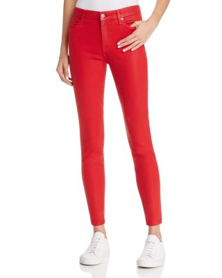 7 for all mankind red jeans