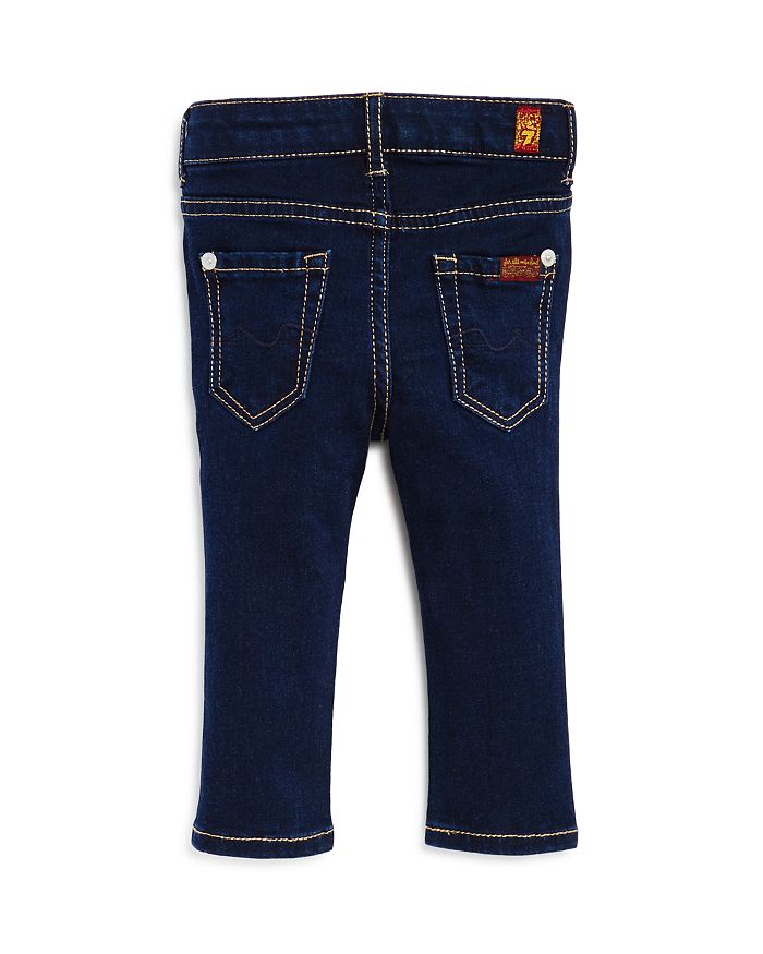 7 FOR ALL MANKIND GIRLS' DARK-WASH SKINNY JEANS - BABY