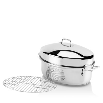 Stainless Steel Covered Oval Roaster