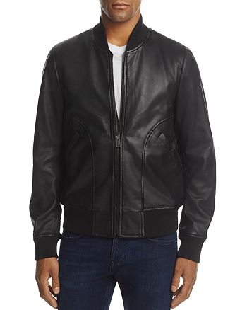 Paul Smith Leather Bomber Jacket | Bloomingdale's