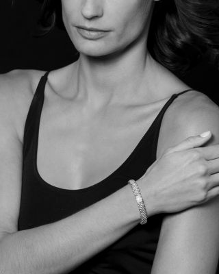 18K Gold & Sterling Silver Diamond Lux Single Station Bracelet, 9mm