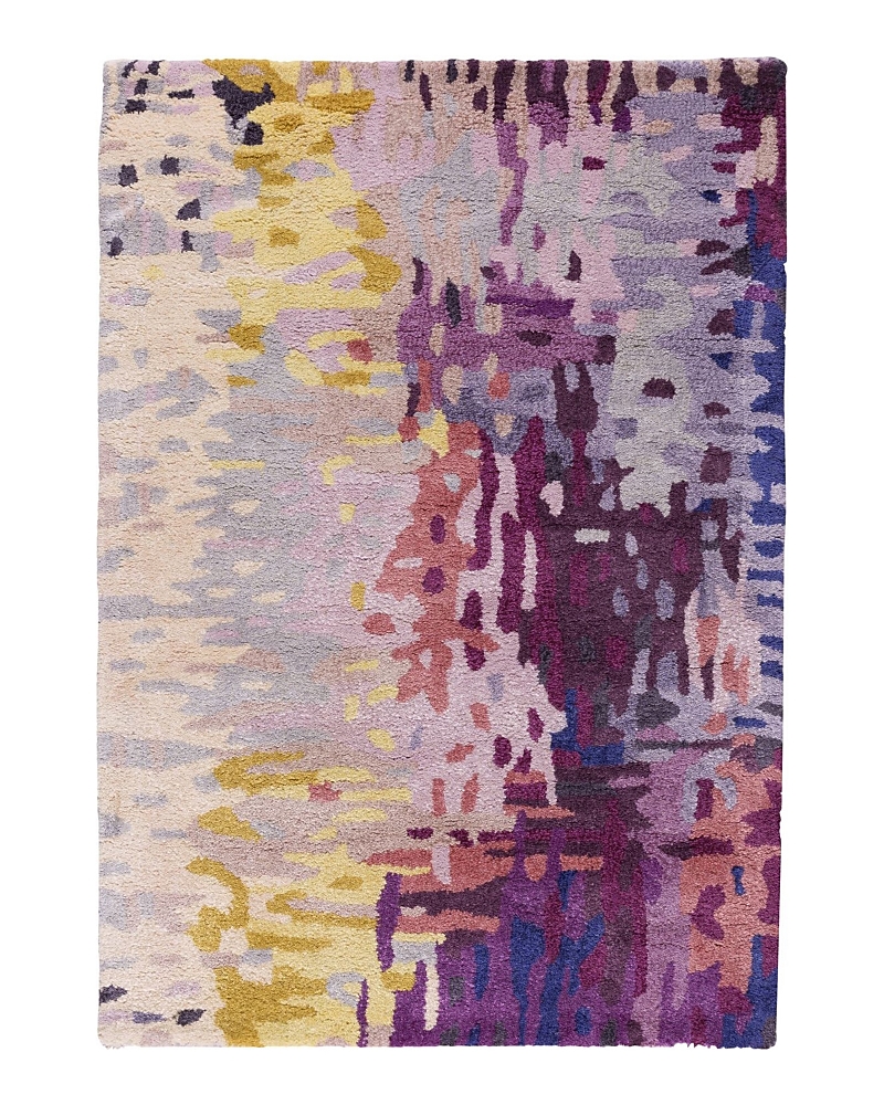 Surya Banshee Area Rug, 2' X 3' In Purple/lime/camel/garnet