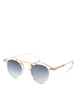 KREWE St. Louis Mirrored Sunglasses with Gold Lenses and Marble Frame ST. LOUIS | Gelato 24K Mirrored | KREWE main image 4