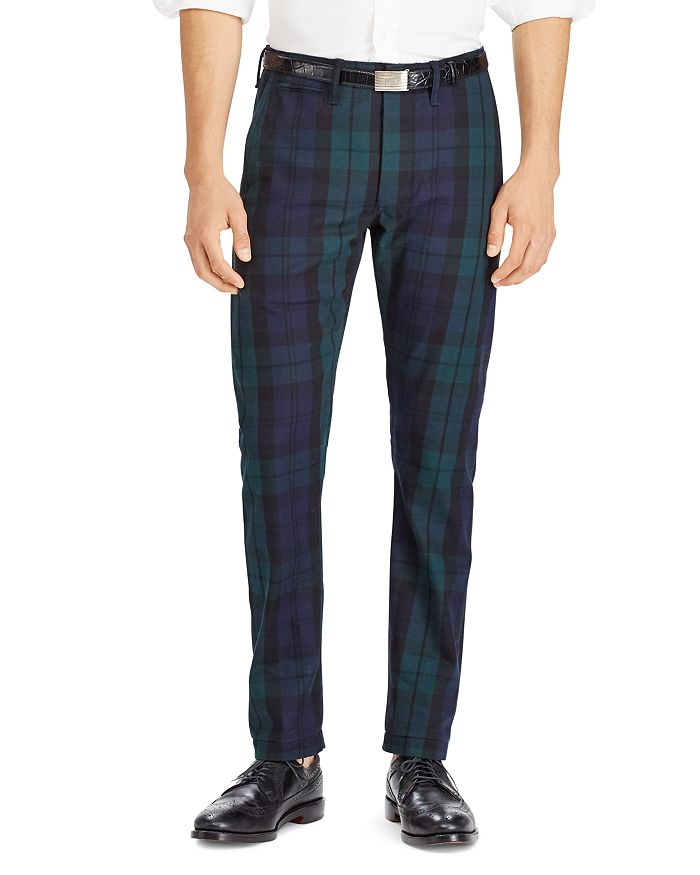 Polo Ralph Lauren Black Watch Plaid Relaxed Fit Trousers | Bloomingdale's