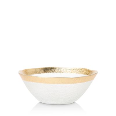 Rufolo Glass Gold Organic Small Bowl