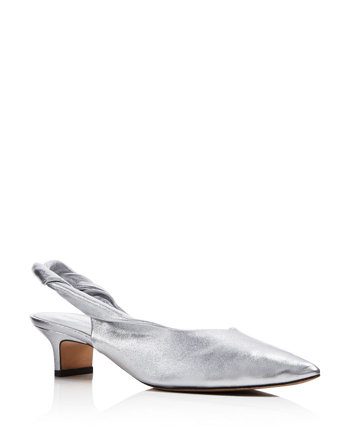 Sigerson Morrison Women s Melina Leather Kitten Heel Pumps 100