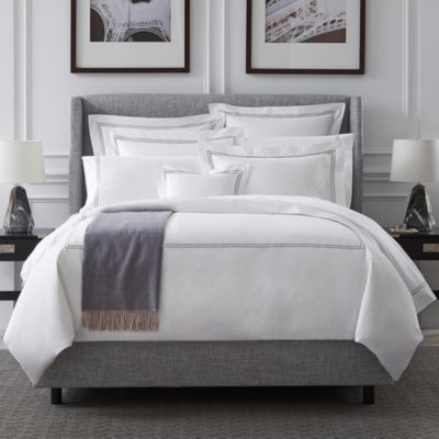 Hotel Collection Luxe Border Duvet Cover Ivory King