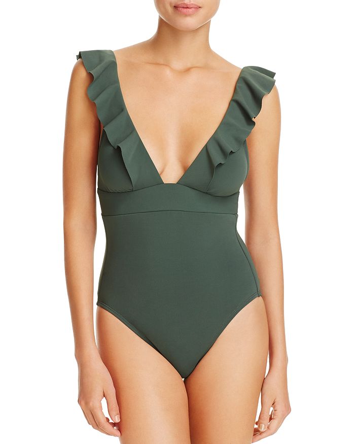 Robin piccone lina ruffle one discount piece