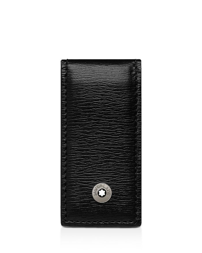Montblanc 4810 Westside Leather Money Clip in Black for Men
