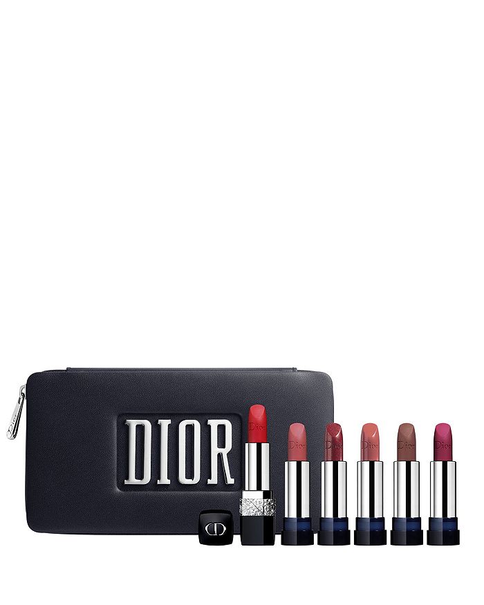 Dior, Makeup, Dior Rouge Minaudire Lipstick Case Lipstick Refill Set