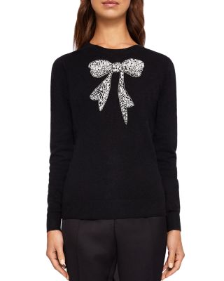 ted baker black bow sweater