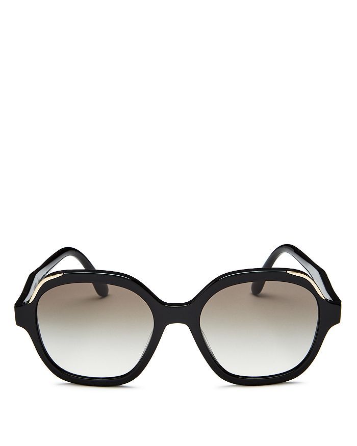 Prada Women's Square Sunglasses, 52mm In Black/gray Gradient