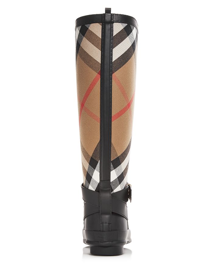 Burberry Checked Cotton canvas And Rubber Rain Boots In House
