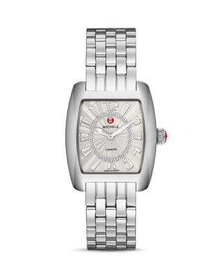 MICHELE Urban Mini 29 Stainless Steel Michele Mini Urban Diamond Watch 29 x 35mm Quartz (Preowned  main image 3