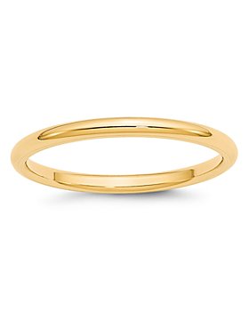 Bloomingdale's - Men's 2mm Comfort Fit Band Ring in 14K Yellow Gold - 100% Exclusive