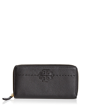 Tory Burch McGraw Zip Leather Continental Wallet