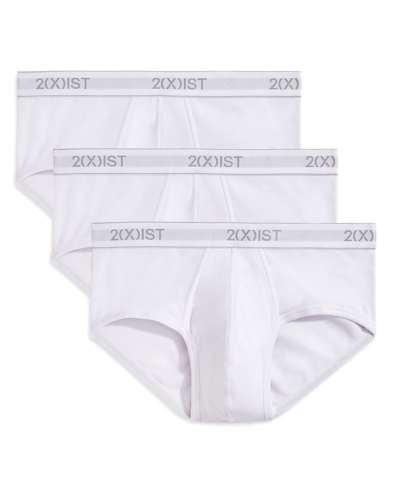2(x)ist Cotton Briefs- Set Of 3 In New White