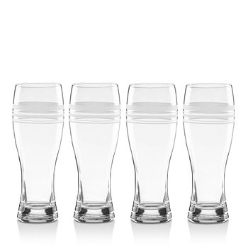 kate spade new york Library Stripe Wheat Beer Glasses, Set of 4 |  Bloomingdale's
