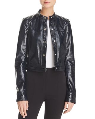 Theory - Mod Crinkled Leather Jacket